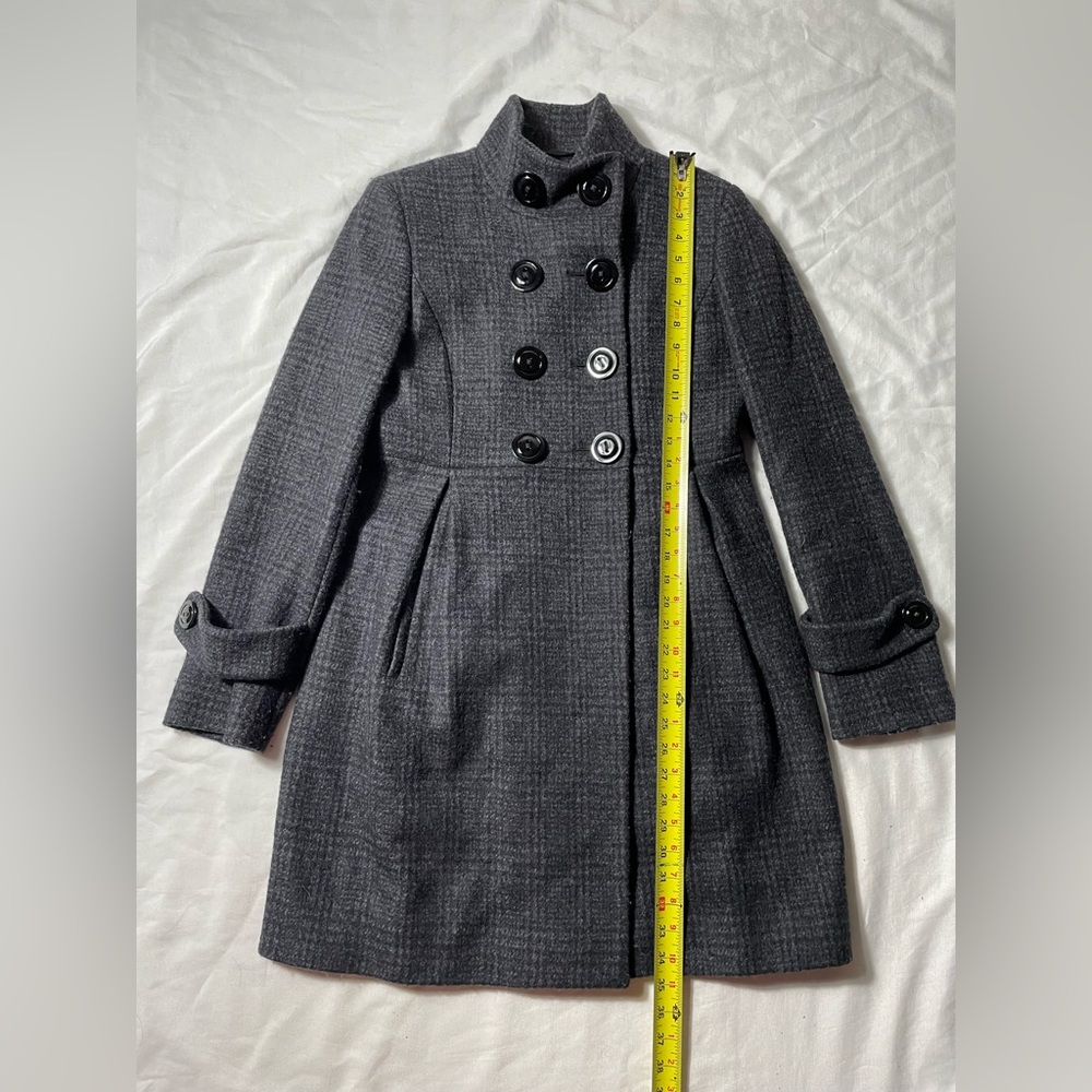 NWT Cinzia Rocca Wool Cashmere Gray Coat Womens size 6 - Picture 4 of 8